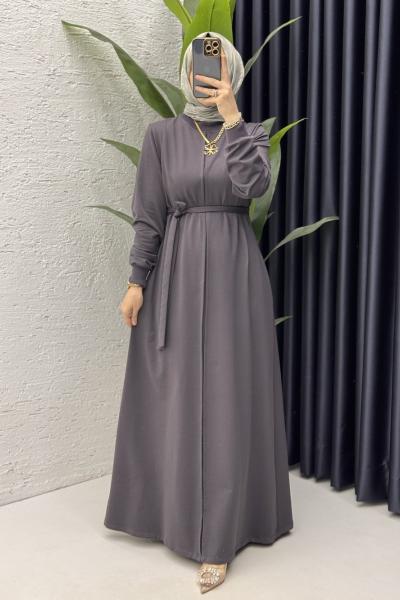 Firdevs Elbise Tesettür Giyim  Antrasit