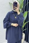 Firuze Takım Tesettür Giyim Lacivert
