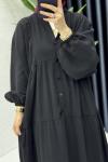 Hale Elbise Tesettür Giyim Siyah