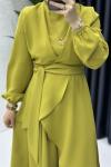 Hanzade Tesettür Takım Yağ Yeşili