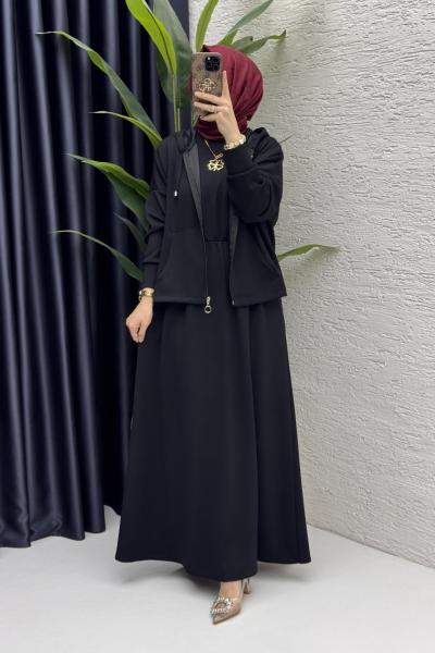 Hatem Elbise Takım Siyah