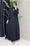 Hazal Elbise Takım Koyu Lacivert
