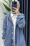 Hilal Kot Ceket Mavi