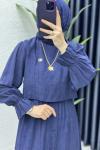 Hürrem Elbise Tesettür Giyim Lacivert