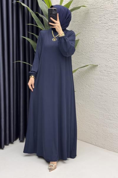İdil Elbise Tesettür Giyim Lacivert
