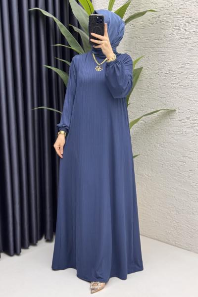 İdil Elbise Tesettür Giyim İndigo