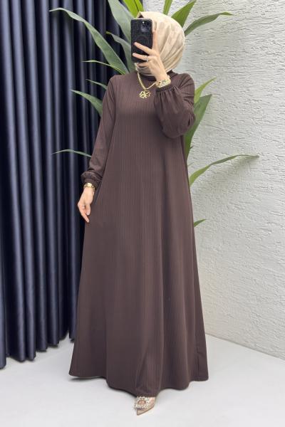 İdil Elbise Tesettür Giyim Kahve