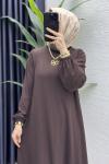 İdil Elbise Tesettür Giyim  Kahve