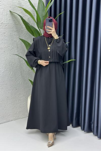 Mahinur Tesettür Elbise Siyah