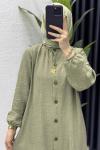 Mehtap Takım Tesettür Giyim Mint Yeşil