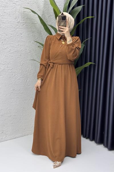 Meyra Elbise Tesettür Giyim  Kiremit