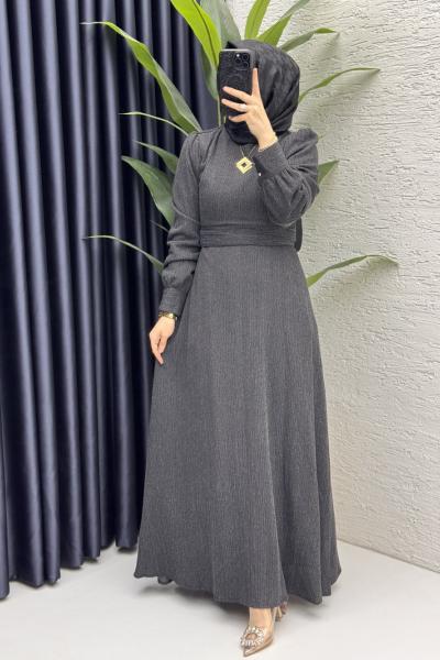 Miray Elbise Tesettür Giyim  Siyah
