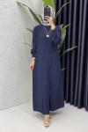Neslişah Takım Tesettür Giyim Lacivert