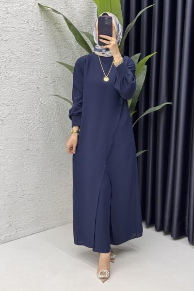 Neslişah Pantolon Takım Lacivert