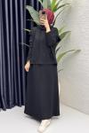 Nesrin Elbise Takım Siyah