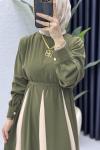 Nilhan Elbise Tesettür Giyim Haki