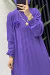 Nurşah Elbise Tesettür Giyim Mor