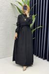 Öykü Elbise Tesettür Giyim Siyah