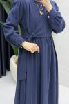 Sadem Elbise Tesettür Giyim  Lacivert