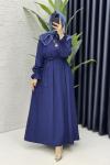 Sanem Elbise Tesettür Giyim Lacivert