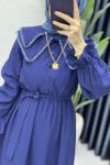 Sanem Elbise Tesettür Giyim Lacivert