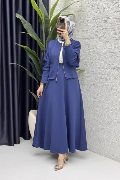 Selen Takım Tesettür Giyim  Lacivert