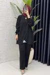 Sema Takım Tesettür Giyim  Siyah