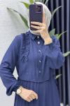 Şevval Elbise Tesettür Giyim Lacivert