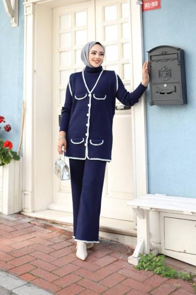 Şevval Üçlü Takım Lacivert