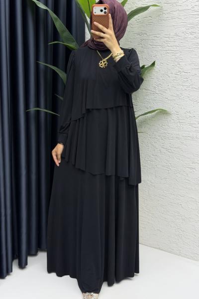Şimal Elbise Tesettür Giyim  Siyah