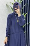 Şimal Elbise Tesettür Giyim Lacivert