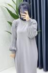 Simge Elbise Gri