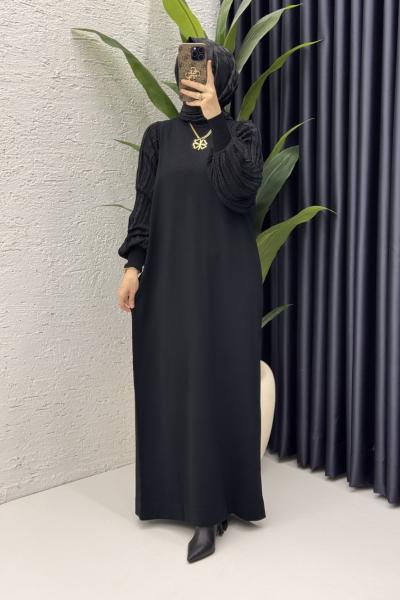 Simge Elbise Tesettür Giyim  Siyah