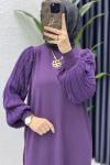 Simge Elbise Tesettür Giyim  Mor