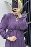 Sultan Elbise Tesettür Giyim  Lila