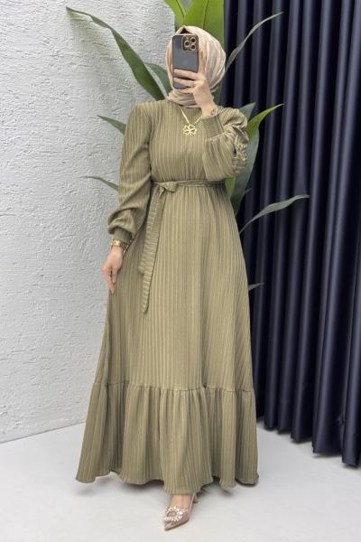 Sultan Elbise Tesettür Giyim  Yeşil
