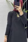 Yağmur Jile Tesettür Giyim Siyah