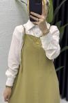 Yağmur Jile Tesettür Giyim  Yağ Yeşili