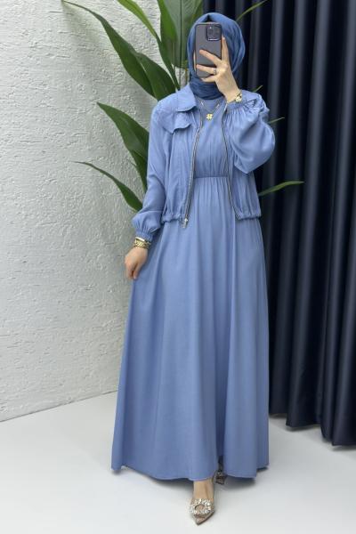 Yıldız Elbise Mavi