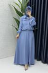 Yıldız Elbise Mavi
