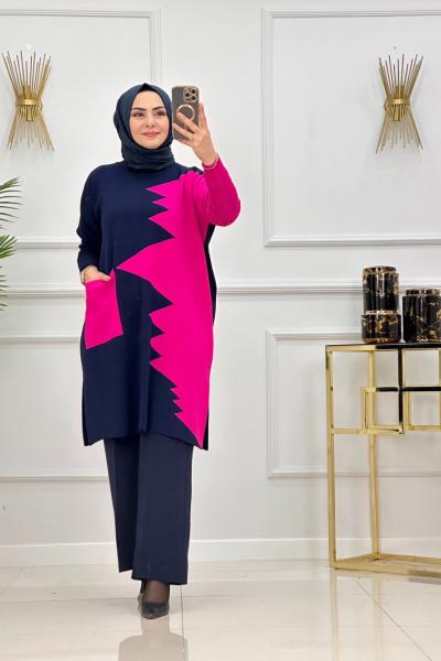 AHSEN TUNİK-LACİVERT