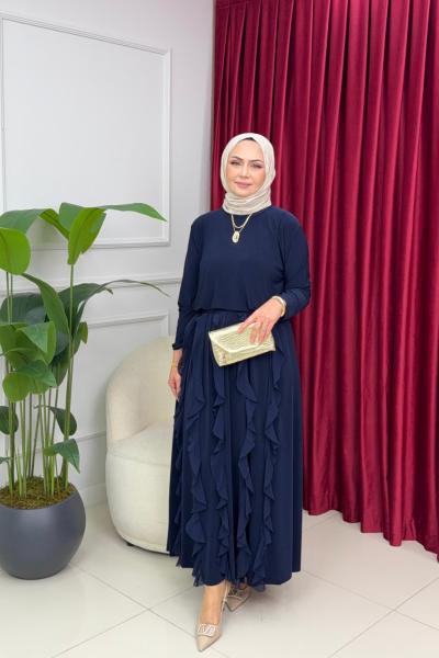 ALAZ ETEKLİ TAKIM - LACİVERT