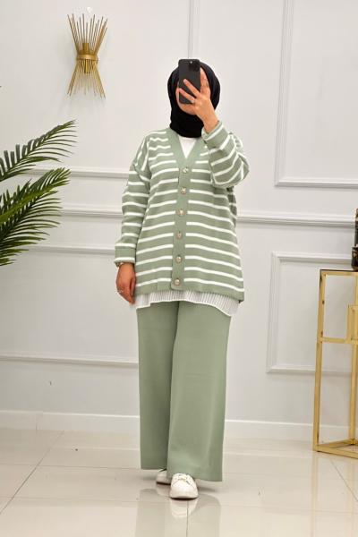 AYSİMA TRİKO TAKIM-MİNT YEŞİLİ