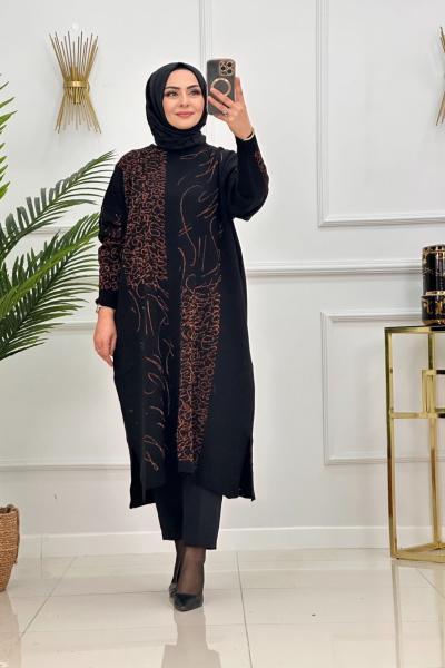 DİDEM TRİKO TUNİK-SİYAH BAKIR