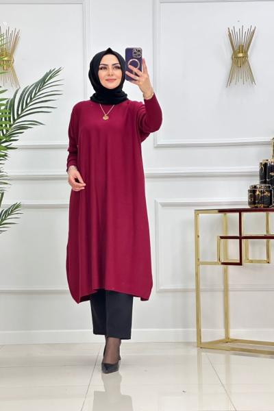 EVİN TRİKO HIRKA-BORDO
