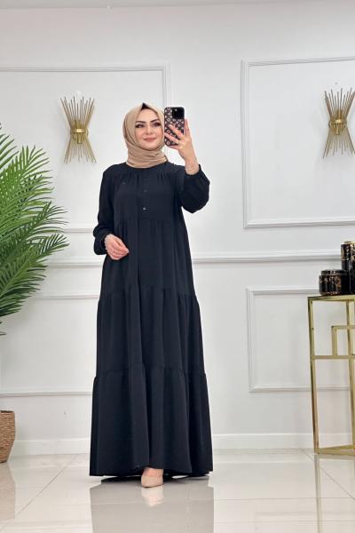 SEVİM ELBİSE - SİYAH