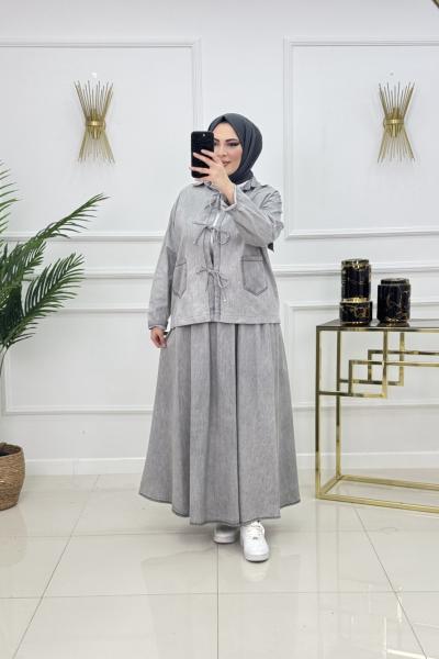 MAYSA DENİM TAKIM-ANTRASİT