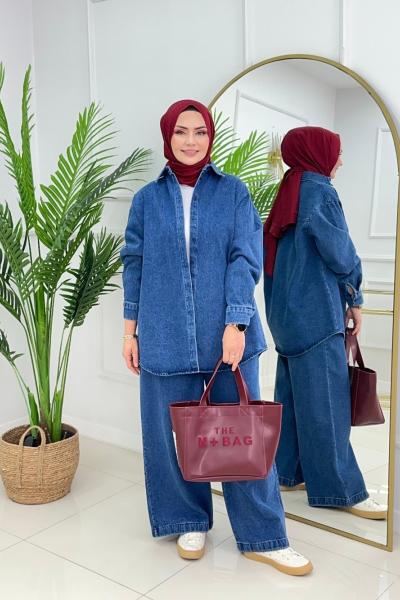 MONAİR DENİM TAKIM - LACİVERT