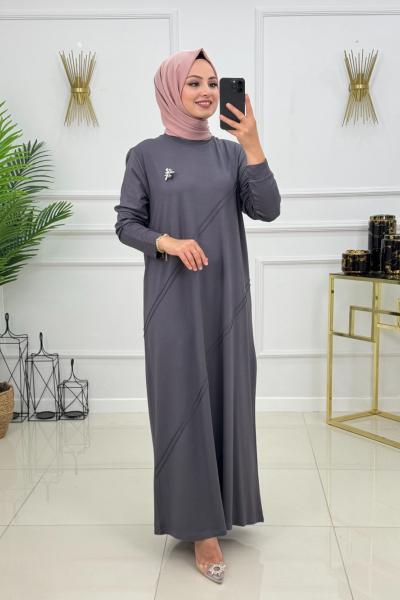 SEDA ELBİSE -ANTRASİT
