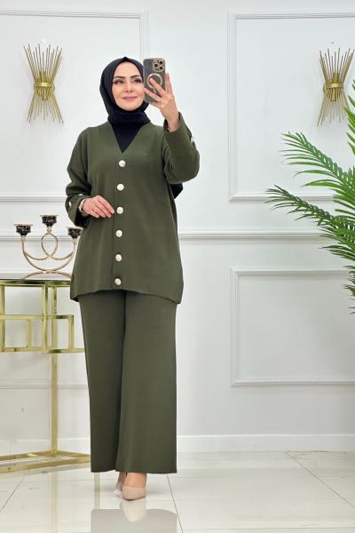 ŞERMİN TRİKO TAKIM-HAKİ